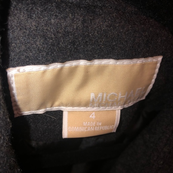 MICHAEL KORS CHARCOAL GRAY WINTER COAT SIZE 4 - Picture 9 of 11
